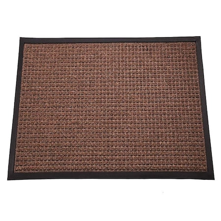 Rhino Mats Town & Country Entrance Mat, Polypropylene/Rubber, 3/8" Thick, Brown, 4 ft W x 6 ft L TNC-4872BR